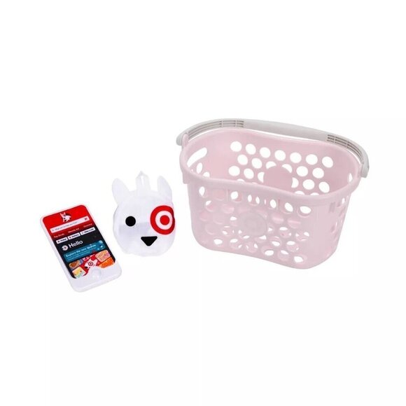 Target Toy Shopping Basket 3pc Set - Pink White 2024 - Picture 1 of 7